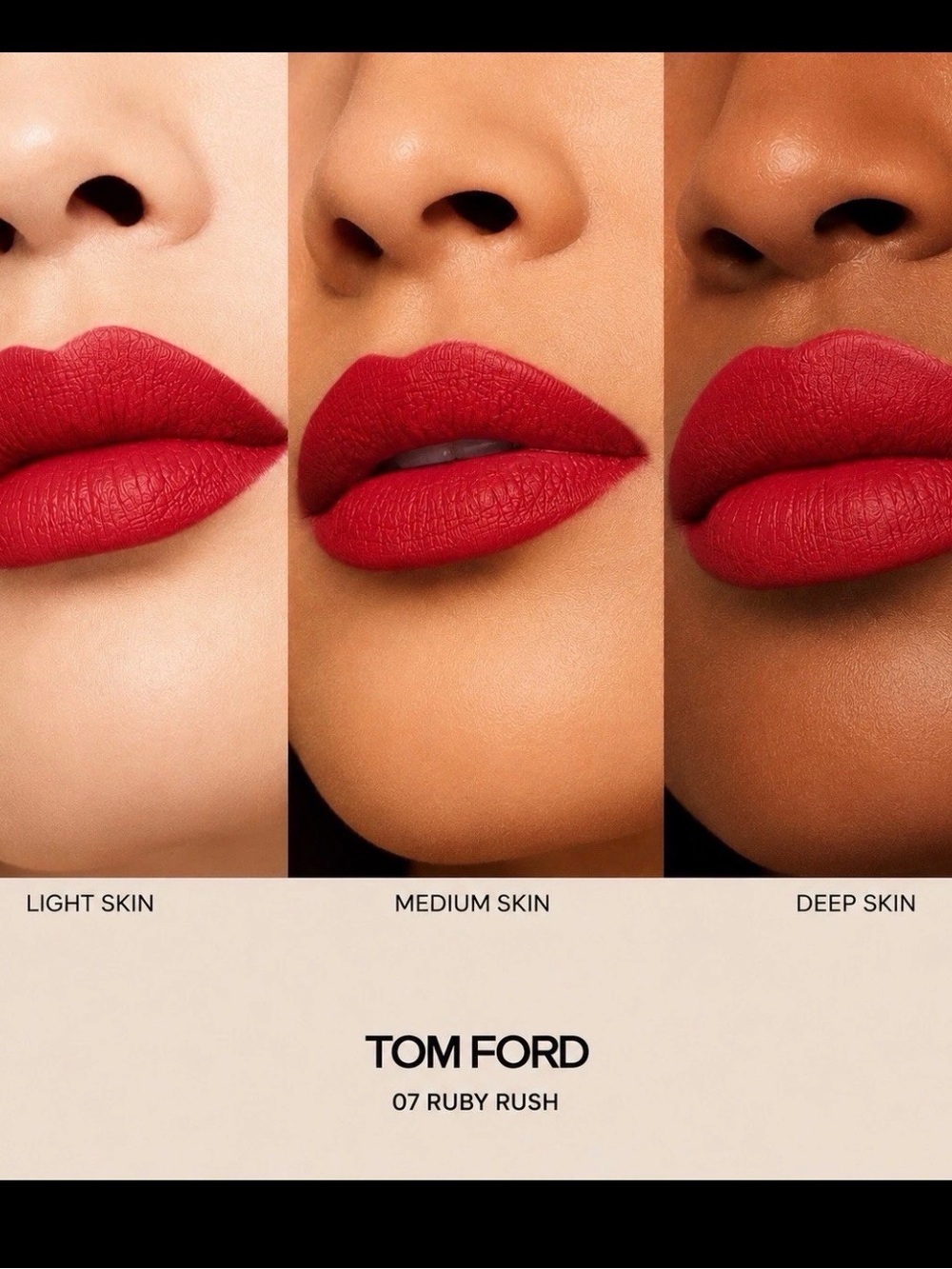 Tom Ford Lip Color Matte Lipstick 07 Ruby Rush Full Size 3g NEW